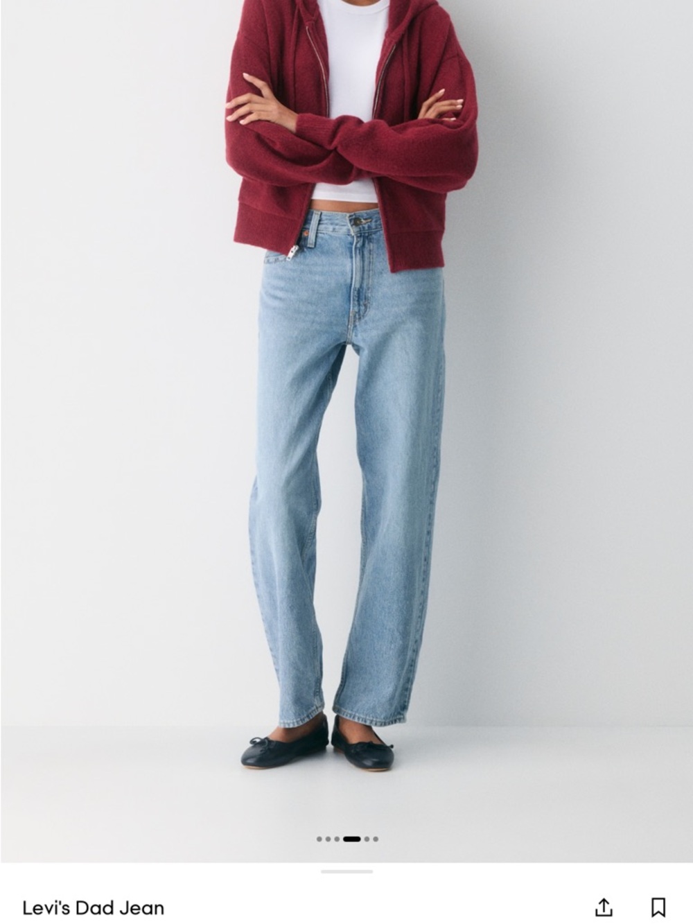 NMT. Levi's Light Blue Dad Jeans - Classic Straight Fit - Picture 3 of 6